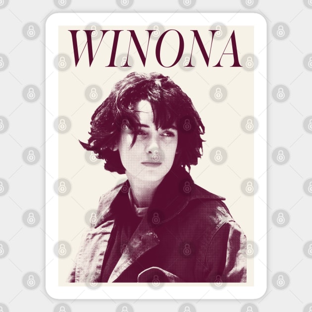 Winona //// 90s Style Aesthetic Design Magnet by DankFutura